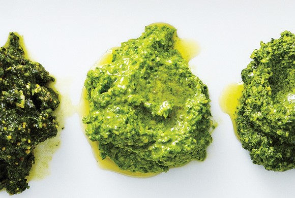 Mint and pistachio pesto