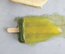 Mint caipirinha ice pops