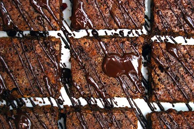 Mint chocolate and granola brownies