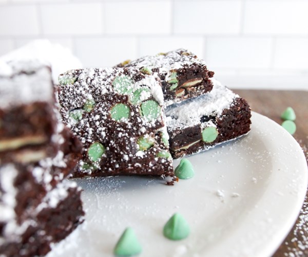 Mint chocolate brownies