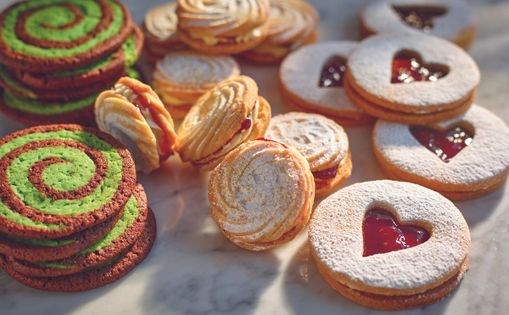 Mint chocolate pinwheels