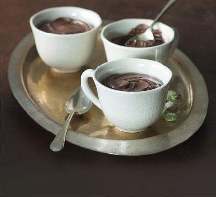 Mint chocolate pots