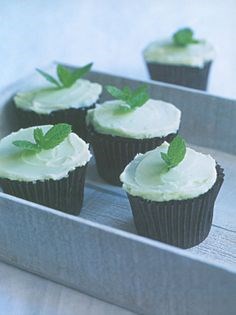 Mint cupcakes