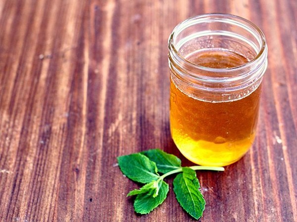 Mint honey simple syrup