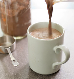 Mint hot chocolate mix