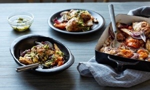 Mint, lemon and apricot chicken