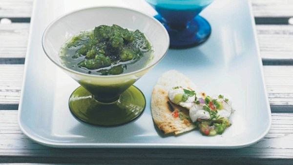 Mint mojito granita