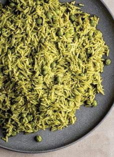 Mint pea rice