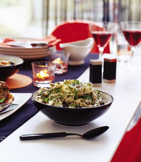 Mint pesto mash