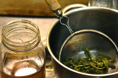 Mint simple syrup