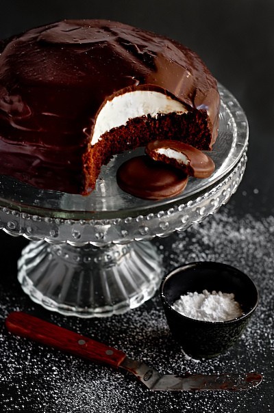 Mint slice cake