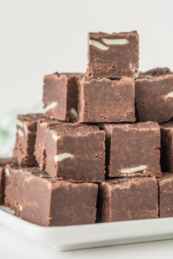 Mint truffle fudge