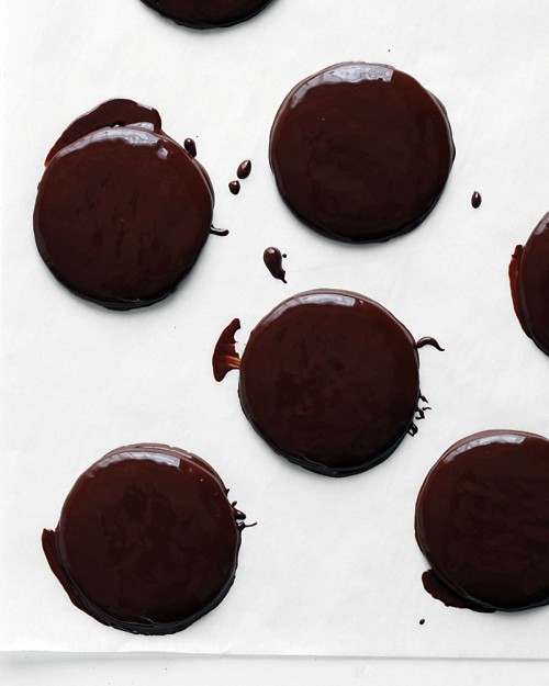 Minted-chocolate cookies