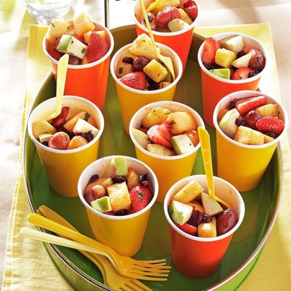 Minted fresh fruit salad