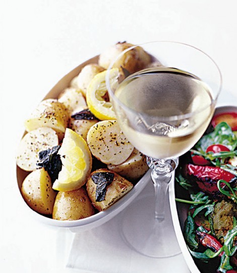 Minted new potato salad