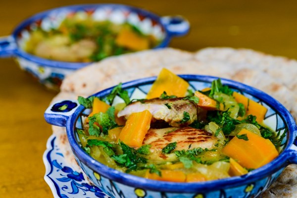 Minty carrot chicken