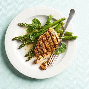 Minty grilled chicken