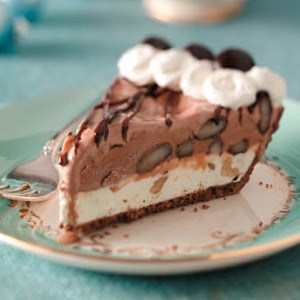 Minty ice cream pie