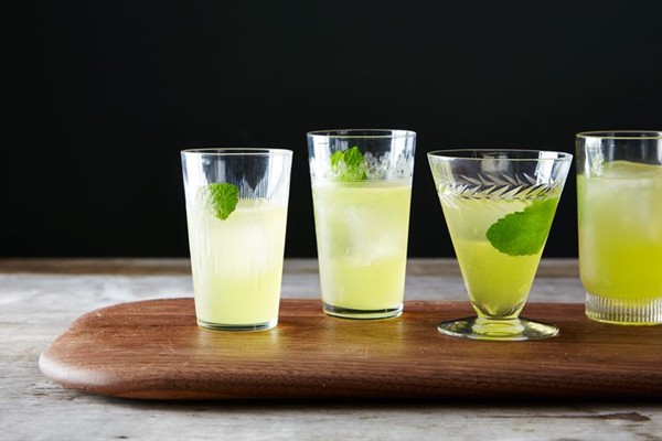 Minty orange gimlet