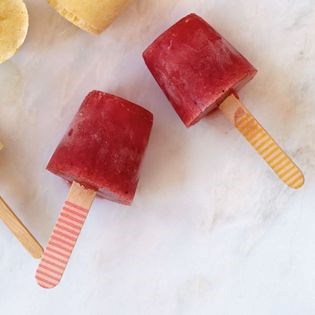 Minty watermelon lemonade pops