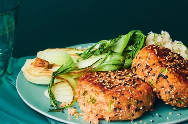 Miso & sesame salmon fishcakes