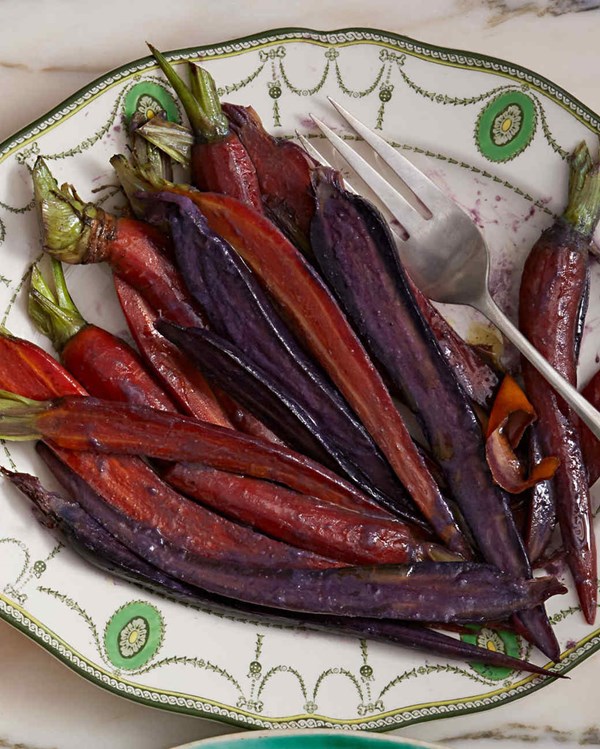 Miso-and-honey glazed carrots