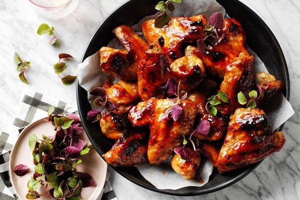 Miso and maple wings