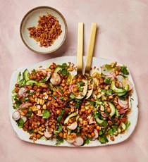 Miso and peanut butter chickpeas