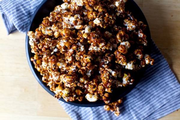 Miso black sesame caramel corn