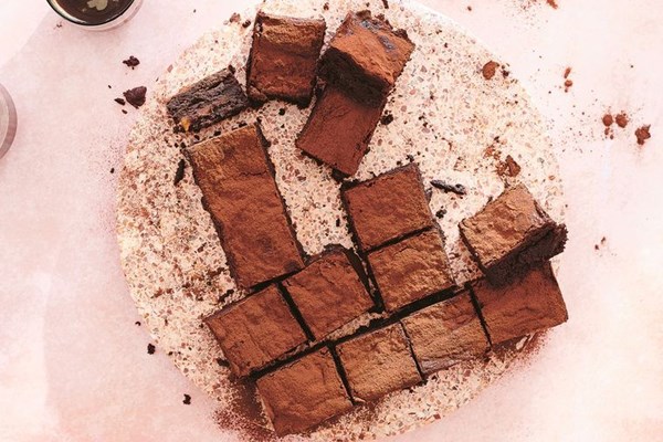 Miso caramel brownies