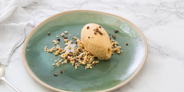 Miso caramel ice cream