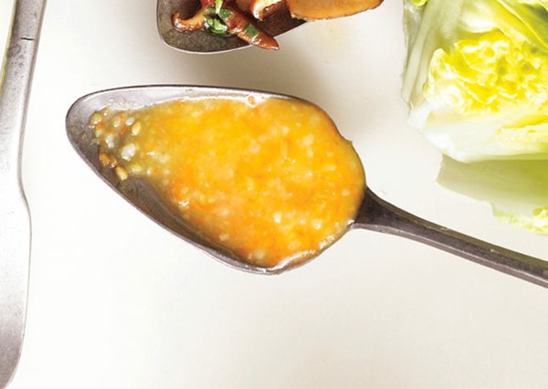 Miso, carrot, and sesame dressing