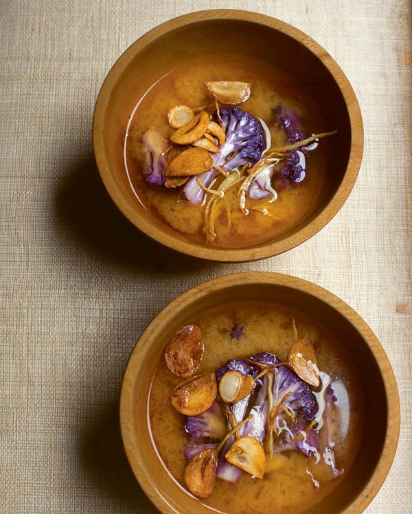 Miso, cauliflower, ginger