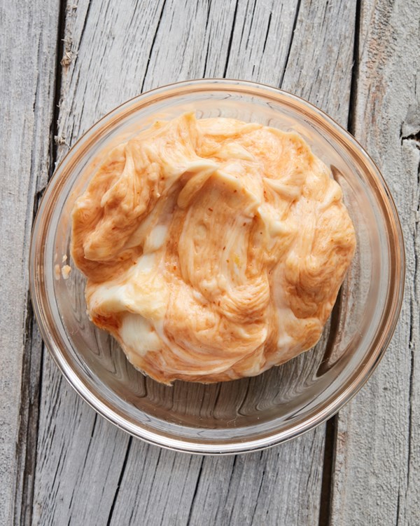 Miso chile compound butter
