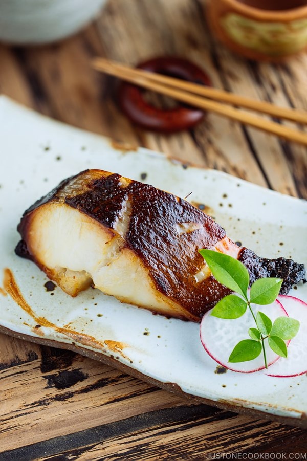 Miso cod [black cod with miso] (銀だらの西京焼き)