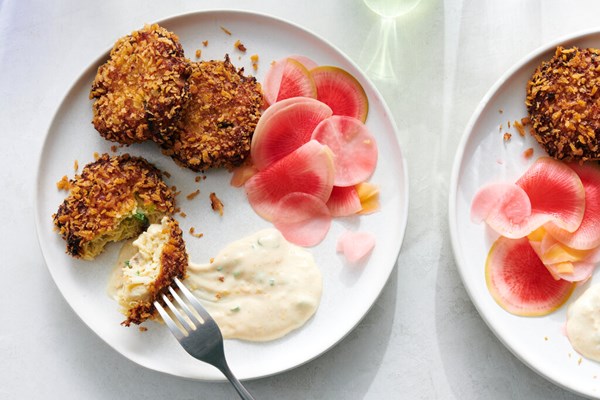 Miso crab cakes