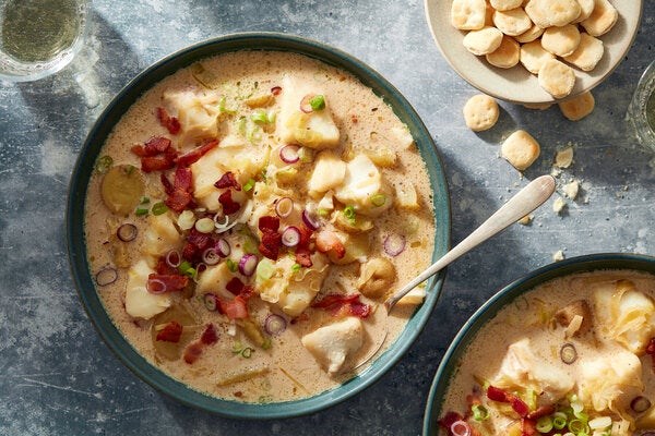 Miso fish chowder