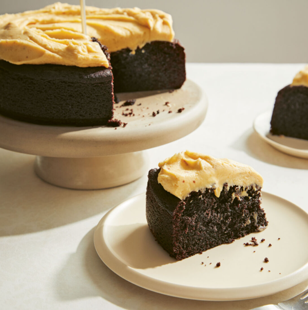 Miso ganache fudge cake