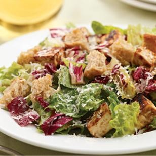 Miso-garlic-roasted tofu Caesar salad