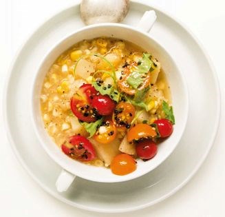 Miso-ghee corn chowder