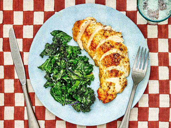 Miso-ginger air-fryer chicken breasts