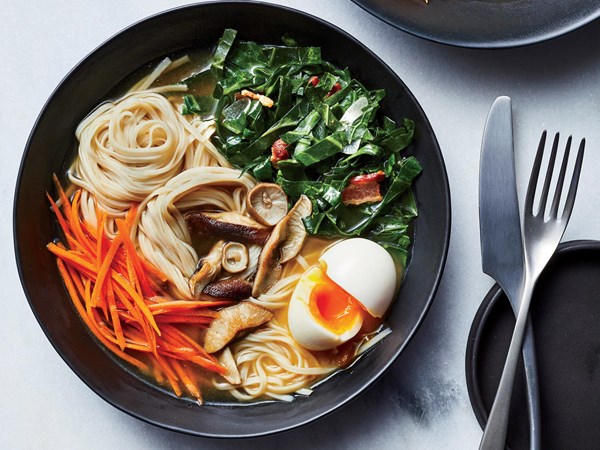 Miso-ginger noodle bowls
