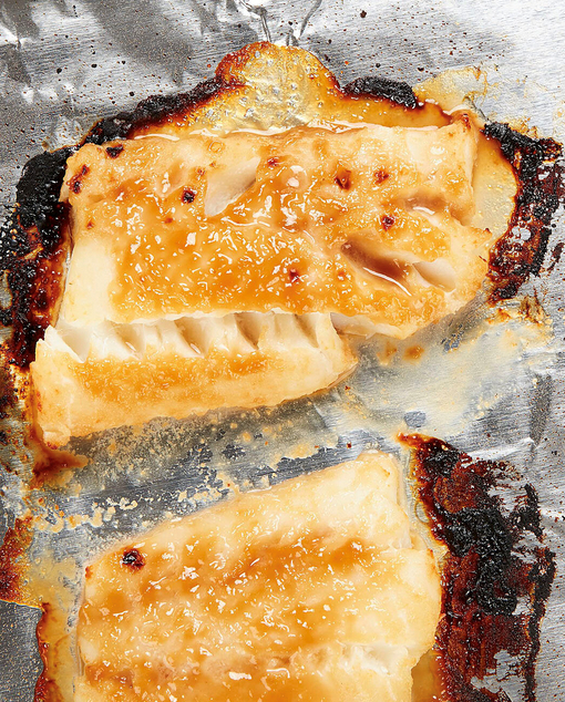 Miso glazed cod