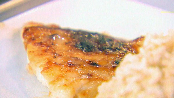 Miso-glazed cod