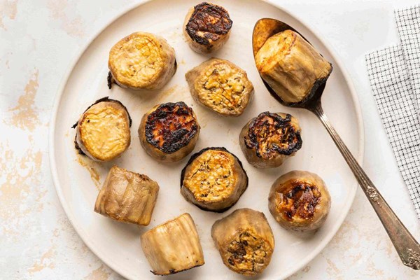 Miso-glazed eggplants
