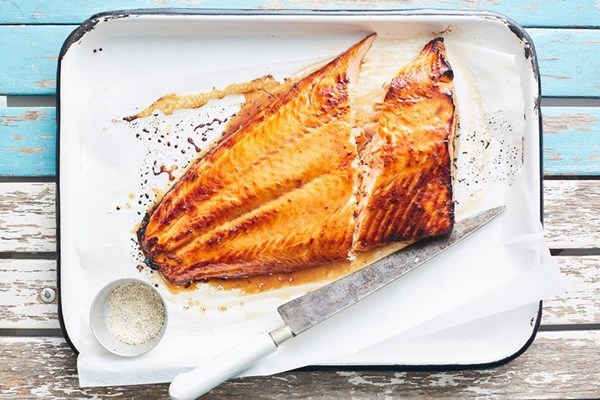 Miso-glazed salmon