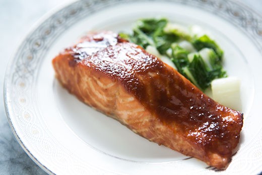 Miso glazed salmon