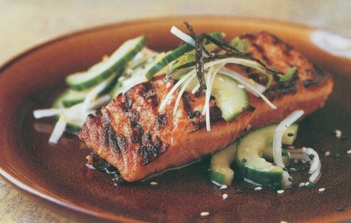 Miso grilled salmon