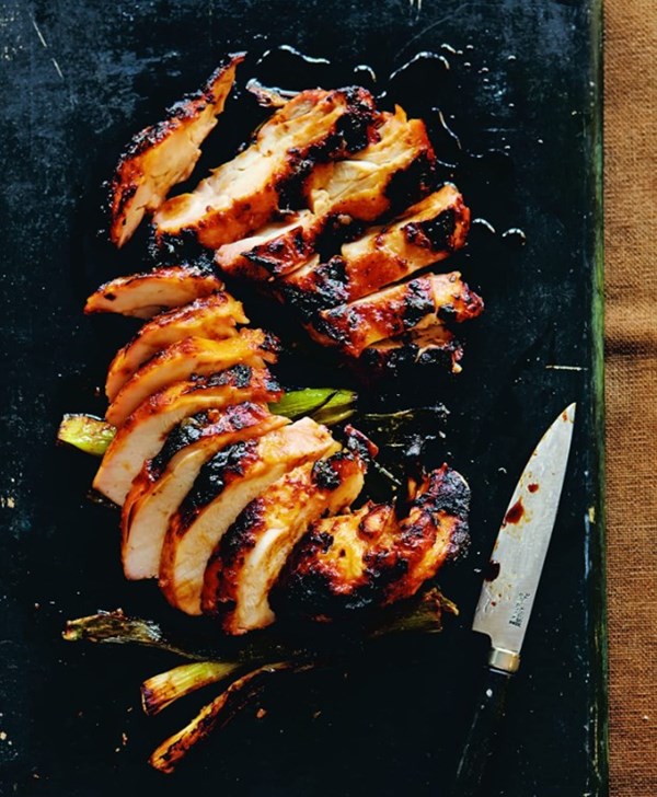 Miso-honey broiled chicken