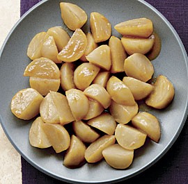 Miso-honey-glazed turnips